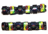 MAGNETIC HEMATITE PEACE POT LEAF BRACELETS (Sold by the dozen)