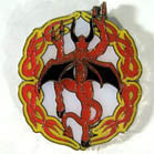 FLAME CIRCLE DEVIL HAT / JACKET PIN (Sold by the piece)