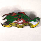 SEARCH AND DESTROY DRAGON HAT / JACKET PIN (Sold by the piece)