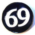 ROUND SIXTY NINE HAT / JACKET PIN (Sold by the dozen)
