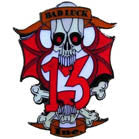 BAD LUCK 13 HAT / JACKET PIN (Sold by the piece) *- CLOSEOUT $1 EA