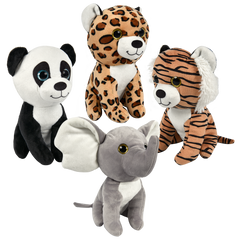 8" Glitter Eye Plush Assortment