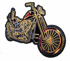 KING QUEEN MOTORCYCLE 4 IN EMBROIDERED PATCH (sold by the piece )