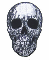 HUMAN SUB SKULL 4 IN EMBROIDERED PATCH (sold by the piece )
