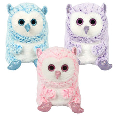 Plush Belly Buddy Owl Assorted 10" (EACH)