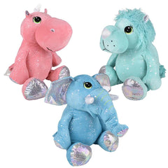 Plush Sparkly Safari Animal Assorted 28.5" (EACH)