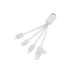 4-in-1 Wheat Straw Charging Cable (Deliver in 4-6 weeks)