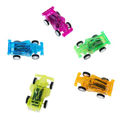 Pull-Back Open-Wheel Neon Race Car Assortment 2" (100 PACK)