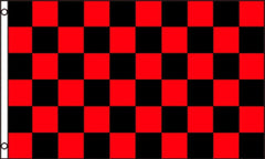 RED & BLACK CHECKERED RACING 2 X 3 FLAG ( sold by the piece )