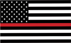 FIRE FIGHTER THIN RED LINE AMERCIAN 3 X 5 FLAG ( sold by the piece )