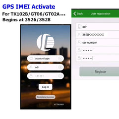 1607GG For DAGPS GPS tracker IMEI Activate 10 years Lifetime For GT02 GT06 TK200 TK210 TK206 TK800 work with gps110.org 3528/3526