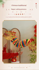 1707BA Labor Day Props Dragon Dance Decal Decoration Lantern Kids Handheld Photography Kindergarten Atmosphere Decoration Gift