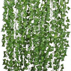 1607BA 1Pcs 210Cm Green Silk Artificial Hanging Christmas Garland Plants Vine Leaves Diy Home Wedding Party Bathroom Garden Decoration - WHOLESALE USA SUPPLY