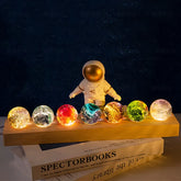 0907BA 40mm Colorful Glass Ball Beads and Seven Star Formation Creative Birthday Gift Decor Crystal Ball Night light Tabletop Decor
