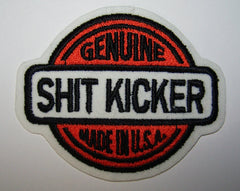 GENUINE SHIT KICKER EMBROIDERED PATCH 3 1/2 INCH (Sold by the piece)
