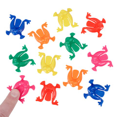Plastic Jumping Frog Assortment 1.25" (144 PACK)