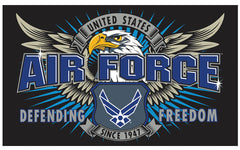 AIR FORCE SPECIAL MISSION USMC DELUXE 3 X 5 FLAG ( sold by the piece )