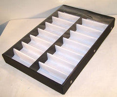 VERTICAL 16 PAIR CLEAR COVER SUNGLASS DISPLAY TRAY (Sold by the piece) *- CLOSEOUT NOW $15 EA