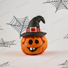 1707BA Halloween Pumpkin Ghost Desktop Small Decoration Creative Decoration Prop Arrangement Resin Craft Gifts Cubby El Oso Curioso