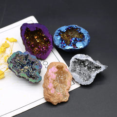 Natural Agate Cornucopia Energy Gemstone Ornament Quartz Crystal Cluster Healing Crystals Fish Tank Aquarium Table Room Decor