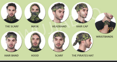 RED BLACK CHECKERED PLAID SEAMLESS BANDANA FACE COVER TUBE MULTI FUNCTION MASK WRAPS