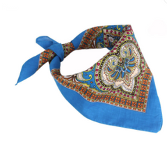 BEAUTIFUL MULTI COLOR PAISLEY DESIGN BANDANNA 2 COLORS! 100% COTTON ( sold by the piece or dozen )