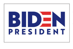 BIDEN FOR PRESIDENT 2020 3 X 5 white flag (sold by the piece)