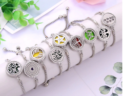 Essential Oil Diffuser Perfume Locket Bracelet (sold by the piece or dozen)