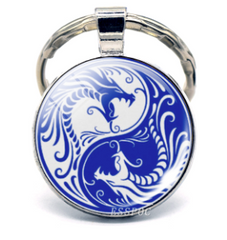 YIN YANG KEYCHAINS *PICK STYLE* (sold by the piece or assorted dozen)