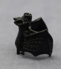 ADJUSTABLE METAL FLYING BAT BIKER RING ( sold by the piece) *gold, silver or black*
