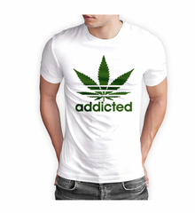 Addicted Leaf T-Shirt Pack of 5 Units 1M, 1L, 1-XL, 1-XXL, 1-XXXL -- 60% Cotton 40% Polyester