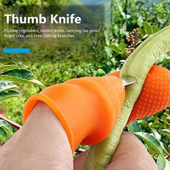 1007GG 1 Set Silicone Finger Protector With Blade For Fruits Vegetable Thumb Knife Finger Guard Kitchen Gadgets Kitchen Accessories