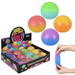 Squeezy Two-Tone Sugar Ball Assortment 2.4" (DZ)