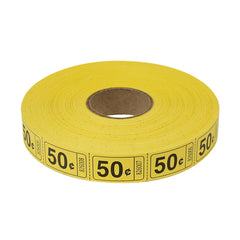 Roll Tickets - 50 Cent - Yellow 2000 Roll (EACH)