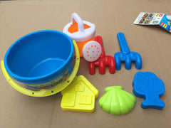 1607TA Monconser Beach Toys Beach Bucket Barbie Doll Bucket Ice Cream Bucket Playing with Water and Bathing Environmentally Friendly Thickened