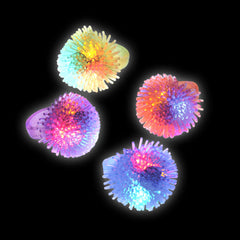 Light Up Puffer Ring Assortment 1" (24 PACK)