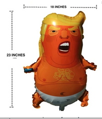 TRUMP BABY FOIL NOVELTY PARTY BALLOON 23"X18" (sold by the piece or dozen)
