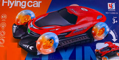 FUTURISTIC LIGHT UP SPINNING FLYING GULL WING DOOR CAR PLAYS MUSIC AND FLASHES (sold by the piece)