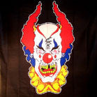 CRAZY CLOWN CLOTH 45 INCH WALL BANNER / FLAG (Sold by the piece) -* CLOSEOUT $1.95 EA