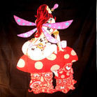 FAIRY ON MUSHROOM WALL BANNER (Sold by the piece) -* CLOSEOUT $2.50 EA