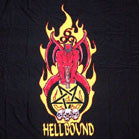 HELLBOUND COLORED CLOTH 45 IN WALL BANNER / FLAG (Sold by the piece) -* CLOSEOUT ONLY $ 1.95 EA