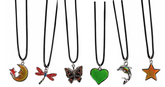 CHANGE COLOR MOOD NECKLACES ON 18" NECKLACE (sold by piece or dozen)