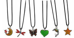 CHANGE COLOR MOOD NECKLACES ON 18" NECKLACE (sold by piece or dozen)