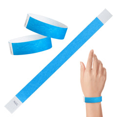 Tyvek Paper Wristbands - Blue 3/4" (500 PACK)