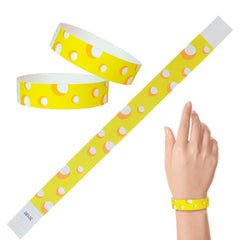 Tyvek Paper Wristbands - Cheese 3/4" (500 PACK)