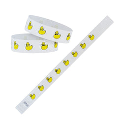 Tyvek Paper Wristbands - Rubber Ducks 3/4" (500 PACK)