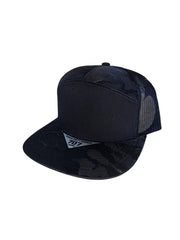 Kamel K707 HYBRID TRUCKER 7 Panel Flat Adjustable Snapback Mesh Trucker Cap