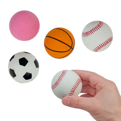 Mini Rubber Sports Ball Assortment 2.5" (24 PACK)