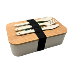 Customised Bamboo Lid Lunch Box Set (Preorder)