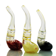 6" Stand Sherlock Fume Glass Frit Art Approx 130g